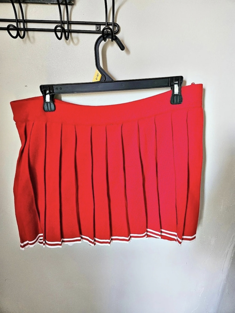 Daisy Pleated Mini Skirt in Red Size 3X Like New